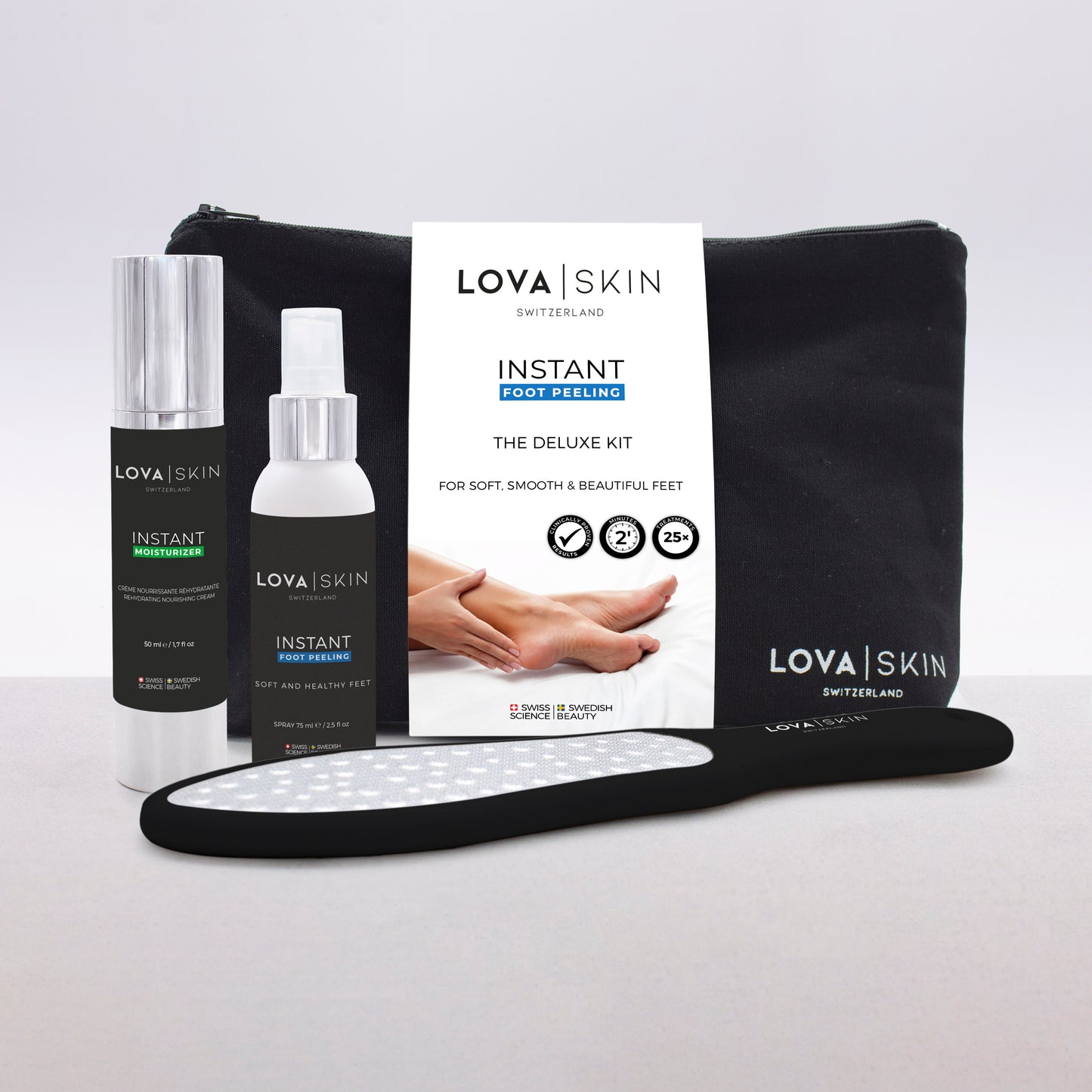 LOVASKIN INSTANT FOOT PEEL Deluxe Kit - 25 applications or less than 3.20 per treatment