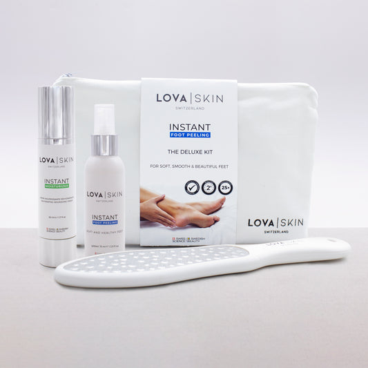 LOVASKIN INSTANT FOOT PEEL Deluxe Kit - 25 applications in a bottle